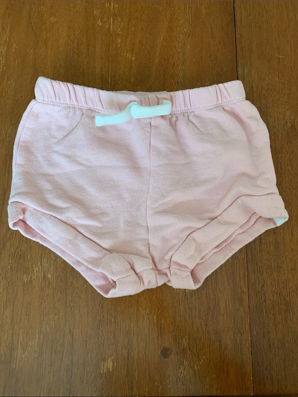 🫐3/$30 Rise Little Earthling Organic Soft Pink Baby Shorts size 18-24m